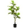 vidaXL Artificial Ficus Tree 30 Leaves 125 cm Green