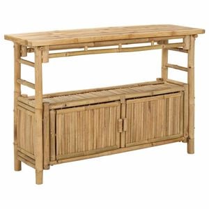 vidaXL Console Table with Shelf Natural 110 x 35 x 75 cm Bamboo