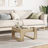 vidaXL Coffee Table with Infinity LED Sonoma Oak 50x53x30 cm