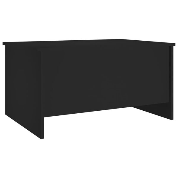 vidaXL Coffee Table Black 80x55.5x41.5 cm Engineered Wood
