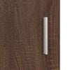 vidaXL Wall-mounted Cabinet Brown oak 55 x 29 x 100 cm Engineered Wood