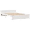 vidaXL Bookcase Bed without Mattress White 120x200cm Solid Wood Pine
