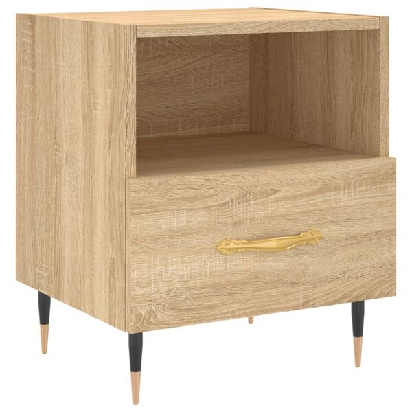 vidaXL Bedside Cabinet Sonoma Oak 40x35x47.5 cm Engineered Wood
