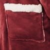 vidaXL Blanket Hoodie Bordeaux Red 130 x 82 cm Fleece and Flannel
