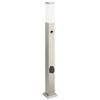 vidaXL Bollard Light with Sensor&Outlet 80 cm Stainless Steel IP44