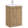 vidaXL Bathroom Furniture Set Artisan Oak 61 x 40 x 84.5 cm