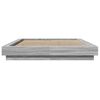 vidaXL Bed Frame without Mattress Grey Sonoma 140x200 cm
