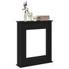 vidaXL Fireplace Surround Black Oak 75x20x87.5 cm Engineered Wood