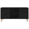 vidaXL TV Cabinet Black Oak 102 x 35 x 50 cm Engineered Wood