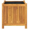 vidaXL Garden Planter with Liner 50x50x50 cm Solid Wood Acacia
