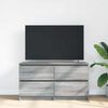 vidaXL TV Cabinet Grey Sonoma 100x35x54 cm Engineered Wood