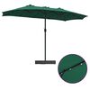 vidaXL Garden Parasol Green 385 x 209 x 244 cm Polyester