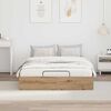 vidaXL Ottoman Bed Frame Artisan Oak 150 x 200 cm Engineered Wood