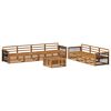 vidaXL Outdoor Sofa Set 8 pcs Natural Solid Acacia Wood