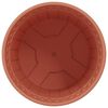 vidaXL Round Flower Pot 6 pcs Brick Red &Oslash; 19 x 16 cm Plastic