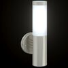 vidaXL Outdoor Wall Light Silver 15 x 7.5 x 33 cm Stainless steel