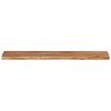 vidaXL Wall Shelf 110x20x3.8 cm Rectangular Solid Wood Acacia Live Edge