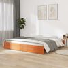 vidaXL Bed Frame Wax Brown 120 x 200 cm Solid Pine Wood