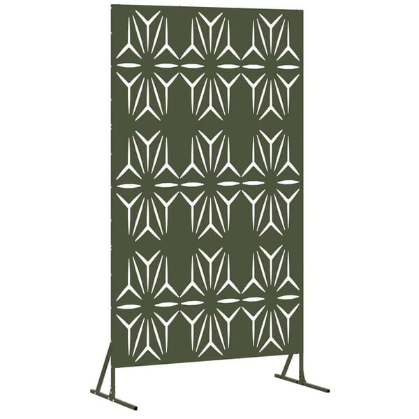 vidaXL Privacy Screen Olive 100 x 50 x 180 cm Steel