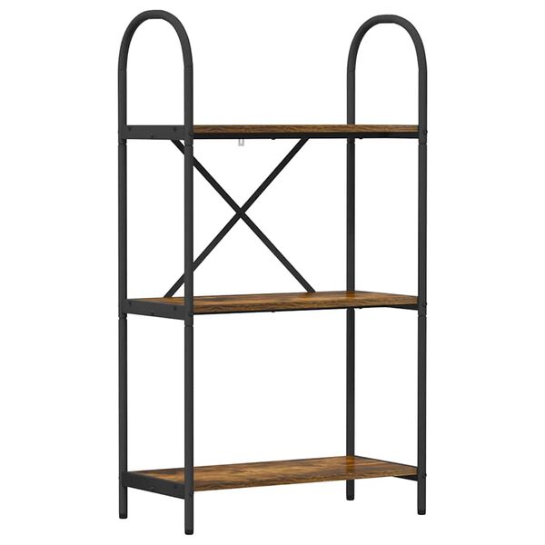 vidaXL Bookshelf Smoked Oak 60 x 30 x 109 cm Engineered wood