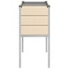vidaXL Planter Ivory 100 x 45 x 90 cm Galvanised Steel