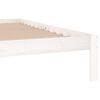 vidaXL Bed Frame without Mattress White Solid Wood Pine 200x200cm