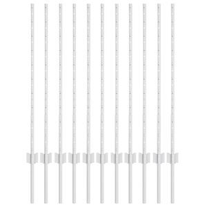 vidaXL Fence Post 11 pcs Silver 100 cm Steel