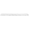vidaXL Wall Shelf 4 pcs White Marble 120 x 23.5 x 4 cm Engineered Wood