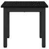 vidaXL Coffee Table Black Oak 40 x 40 x 36 cm Engineered Wood