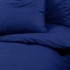vidaXL Duvet Cover Set Navy Blue 135x200 cm Cotton