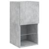 vidaXL 6 Piece TV Wall Units with LED Concrete Grey Engineered Wood