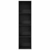 vidaXL Bookshelf Black Oak 40 x 30 x 152 cm Engineered Wood