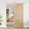 vidaXL Sliding Door Brown 86 x 211 cm Solid Pine Wood
