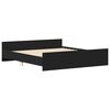 vidaXL Bed Frame without Mattress Black 160x200 cm