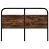 vidaXL Replace Headboard Smoked Oak 135 cm Steel and Engineered Wood