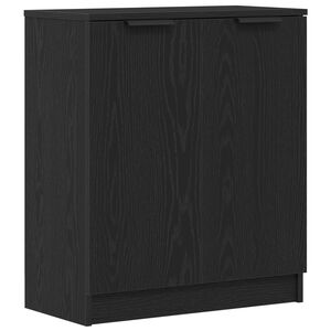 vidaXL Sideboard Black Oak 60 x 30 x 70 cm Engineered Wood