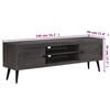 vidaXL TV Cabinet Solid Mango Wood 140x30x45 cm