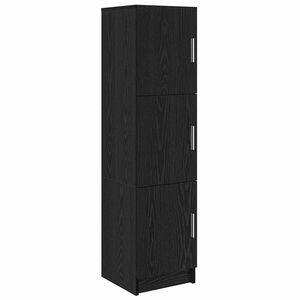 vidaXL Highboard Black Oak 31.5 x 32 x 122.5 cm