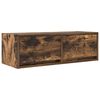 vidaXL TV Cabinet Smoked Oak 80x31x25,5 cm Engineered Wood