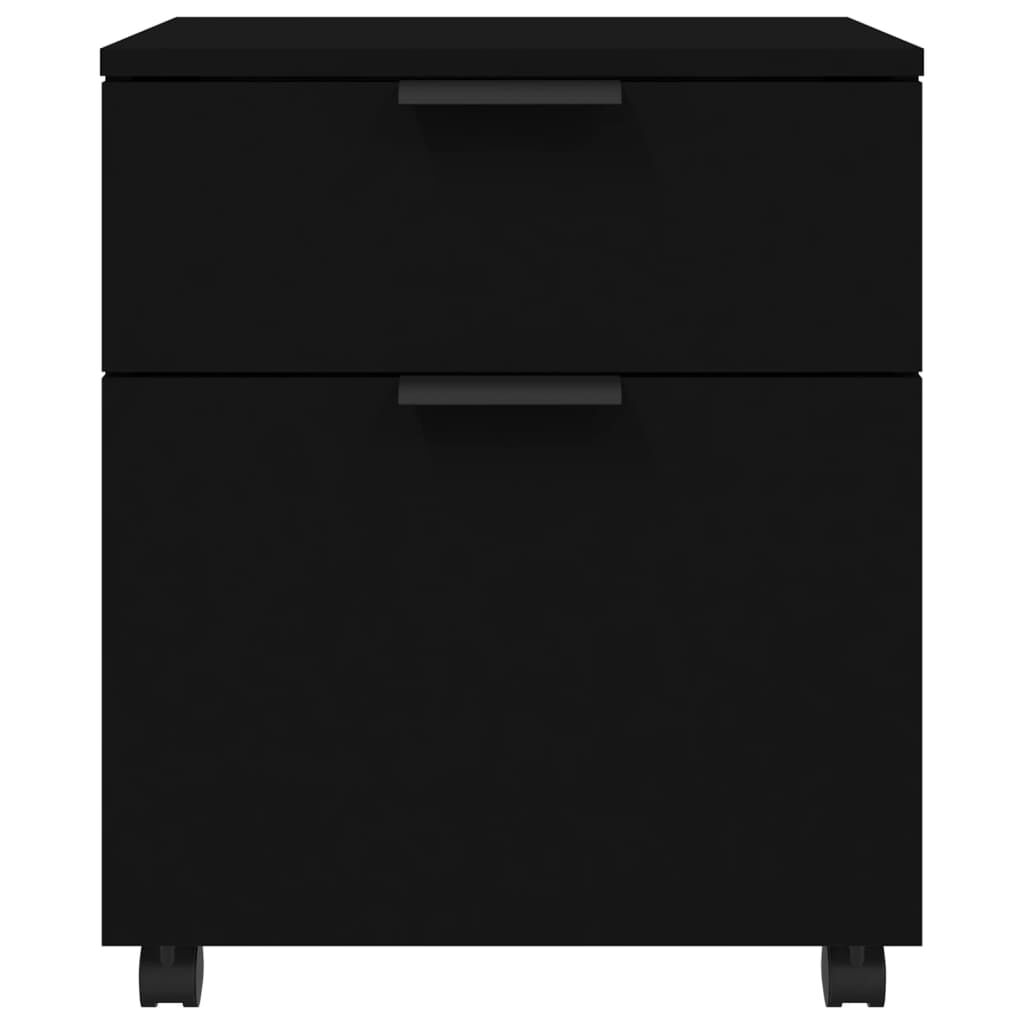 Black wood hot sale lateral file cabinet