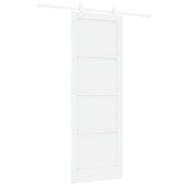vidaXL Sliding Door White 83 x 232 cm Solid Pine Wood