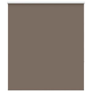 vidaXL Roller Blind Blackout Coffee 130x130 cm Fabric Width 126.6 cm Polyester