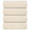 vidaXL Wash Towels "FROGN" 4 pcs Cream 30x30 cm 360 gsm