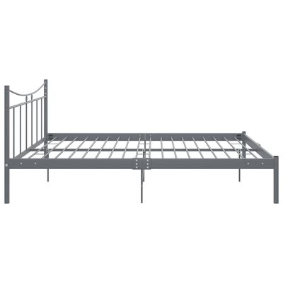 vidaXL Bed Frame Grey Metal 200x200 cm