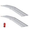 vidaXL Foldable Motorcycle Ramp 340 kg per ramp 2 pcs Silver Aluminium