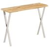 vidaXL Console Table with Live Edge 105x33x76 cm Solid Wood Mango