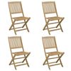 vidaXL Folding Garden Chairs 4 pcs 44x50x88 cm Solid Wood Acacia