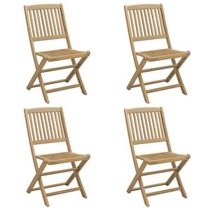 vidaXL Folding Garden Chairs 4 pcs 44x50x88 cm Solid Wood Acacia