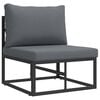 vidaXL Outdoor Furniture Metal Black and Anthracite 70 x 71.5 x 71 cm
