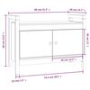 vidaXL Hall Bench Honey Brown 80x40x60 cm Solid Wood Pine